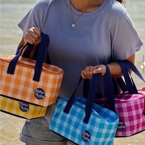 Foodland Hawaii Orange Aloha Friday Palaka Insulated Lunch Bag